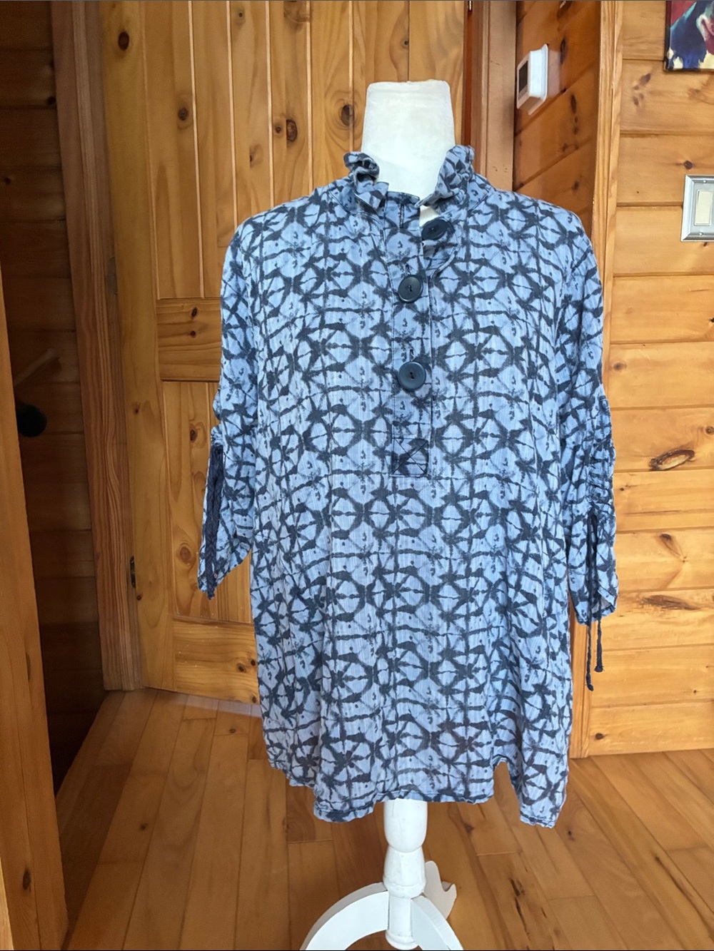 Terra SJ apparel cotton Laggenlook blouse with pockets
